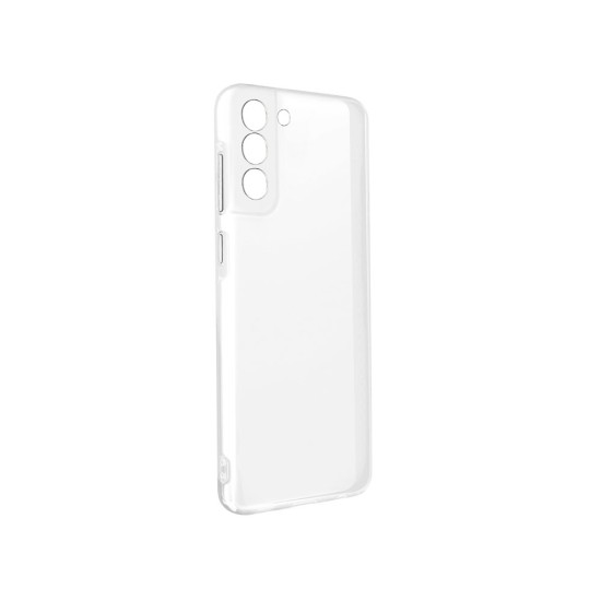 Capa de silicone macio com moldura de câmera para Samsung Galaxy S21 Transparente